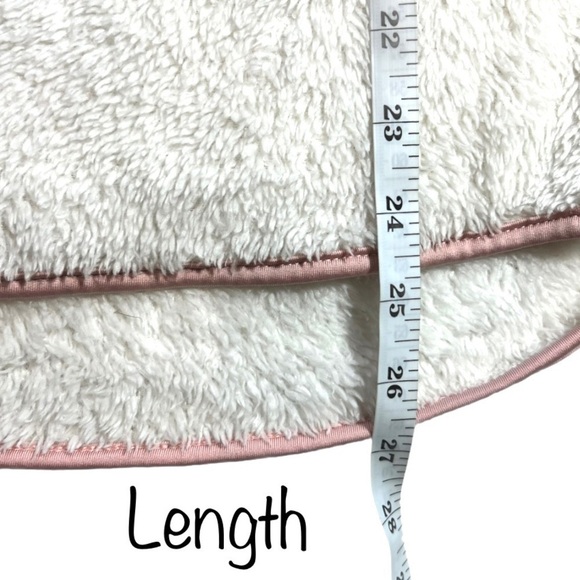 Boutique Pink White Fuzzy Teddy Bear Sherpa Pull On Sweatshirt Sweater Size S - Picture 14 of 15